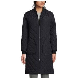 Lands' End Women's FeatherFree
Insulated Bomber Coat black size large quilted
